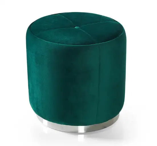 Taburet rotund din catifea,Lady – Maxinova (imaginea 2)