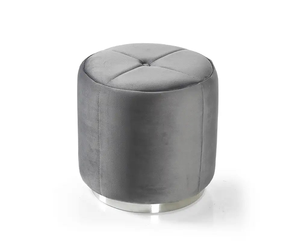 Taburet rotund din catifea,Lady – Maxinova (imaginea 5)