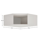 Raft dulap Kreo – schiță cu dimensiuni
