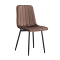 Scaun RAMITA TIP 1, material Velvet maro/negru