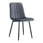 Scaun RAMITA TIP 1, material Velvet gri inchis/negru