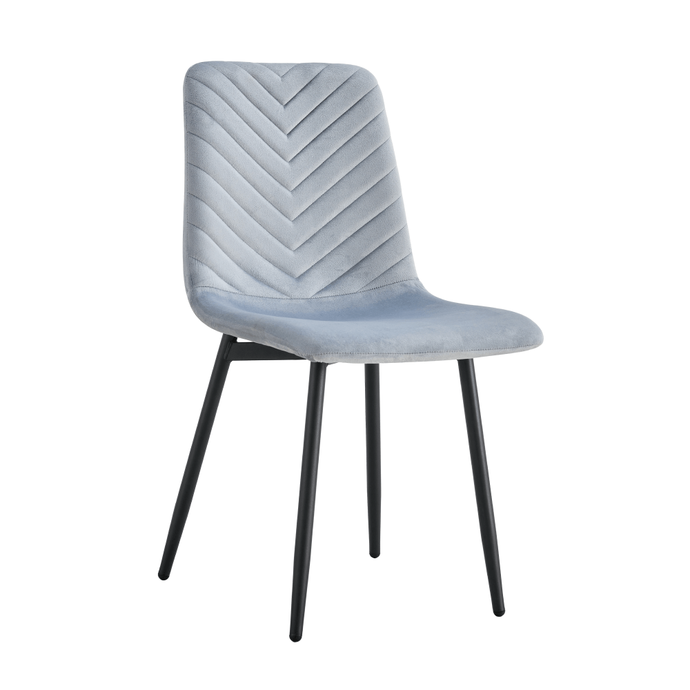 Scaun RAMITA TIP 2, material Velvet gri/negru