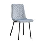 Scaun RAMITA TIP 2, material Velvet gri/negru