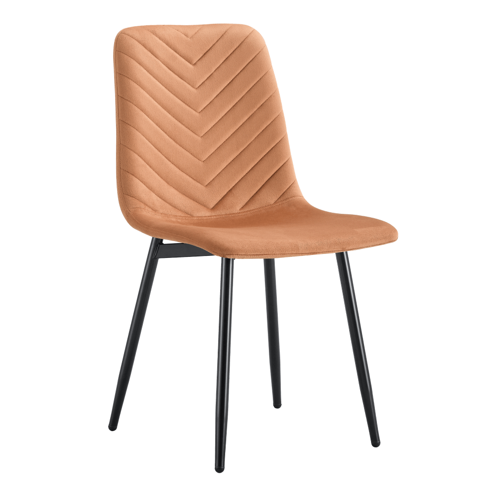 Scaun RAMITA TIP 2, material Velvet teracota/negru