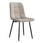 Scaun RAMITA TIP 3, material Velvet gri-maro Taupe/negru