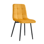 Scaun RAMITA TIP 3, material Velvet galben/negru