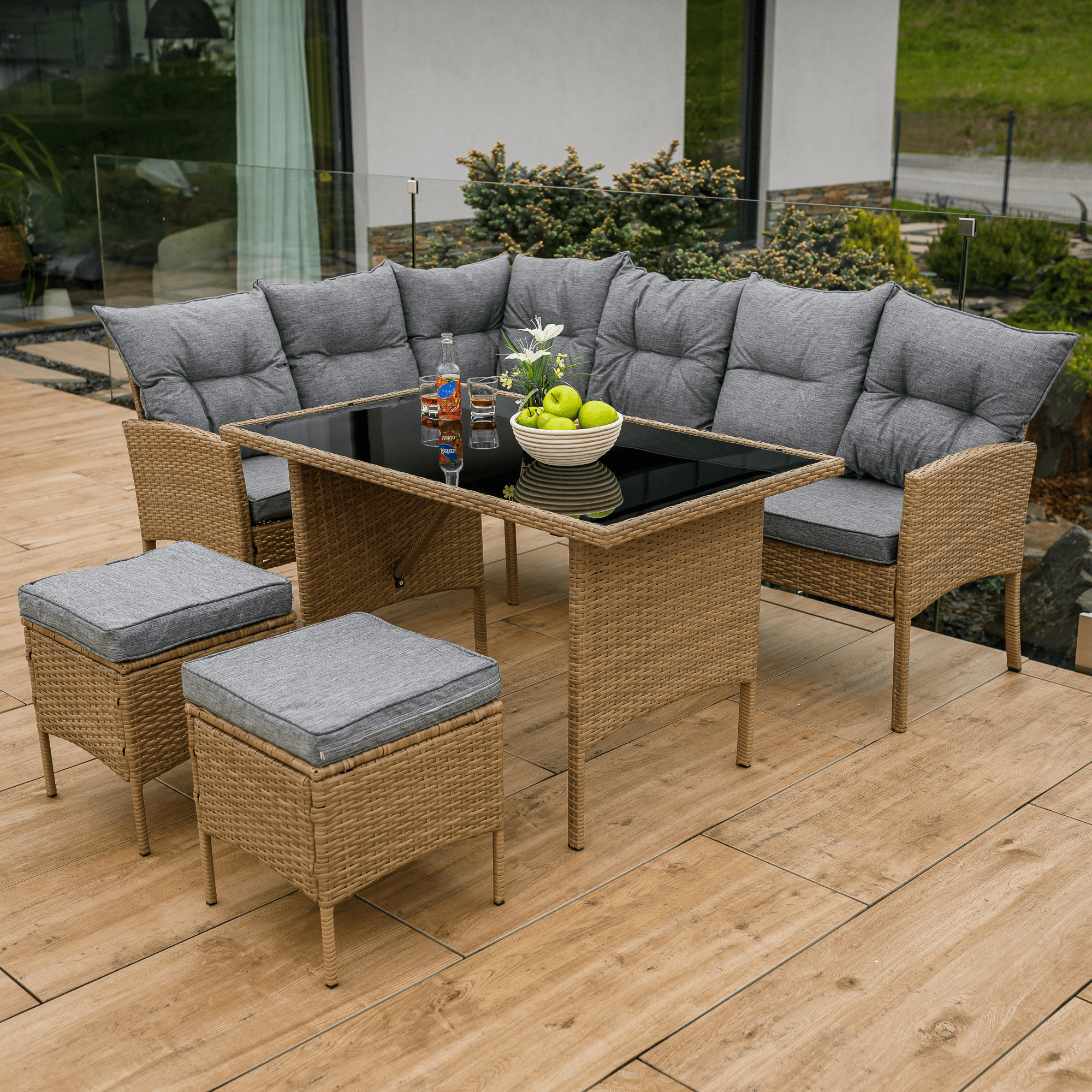 Set gradina RANDI, gri deschis
