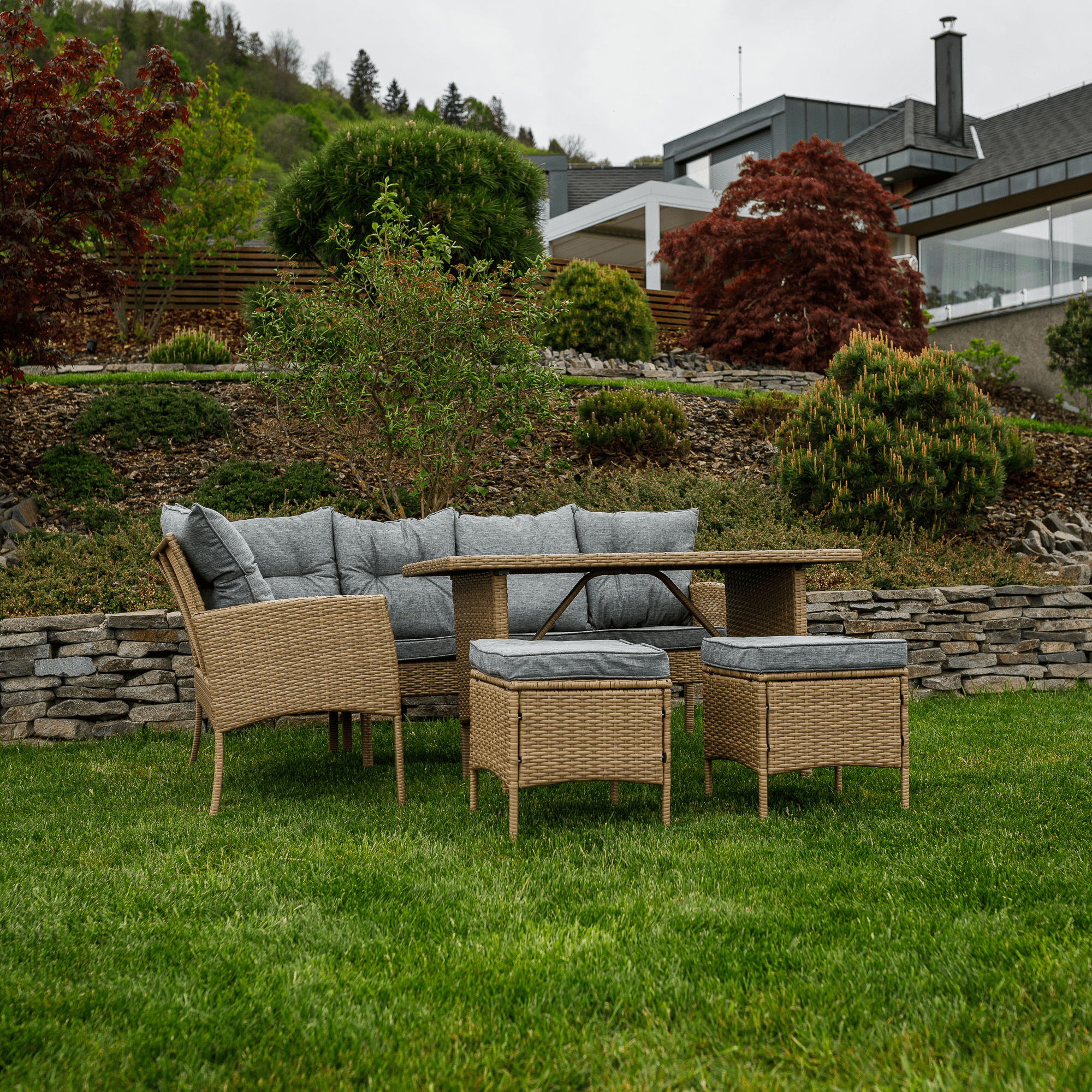 Set gradina RANDI, gri deschis