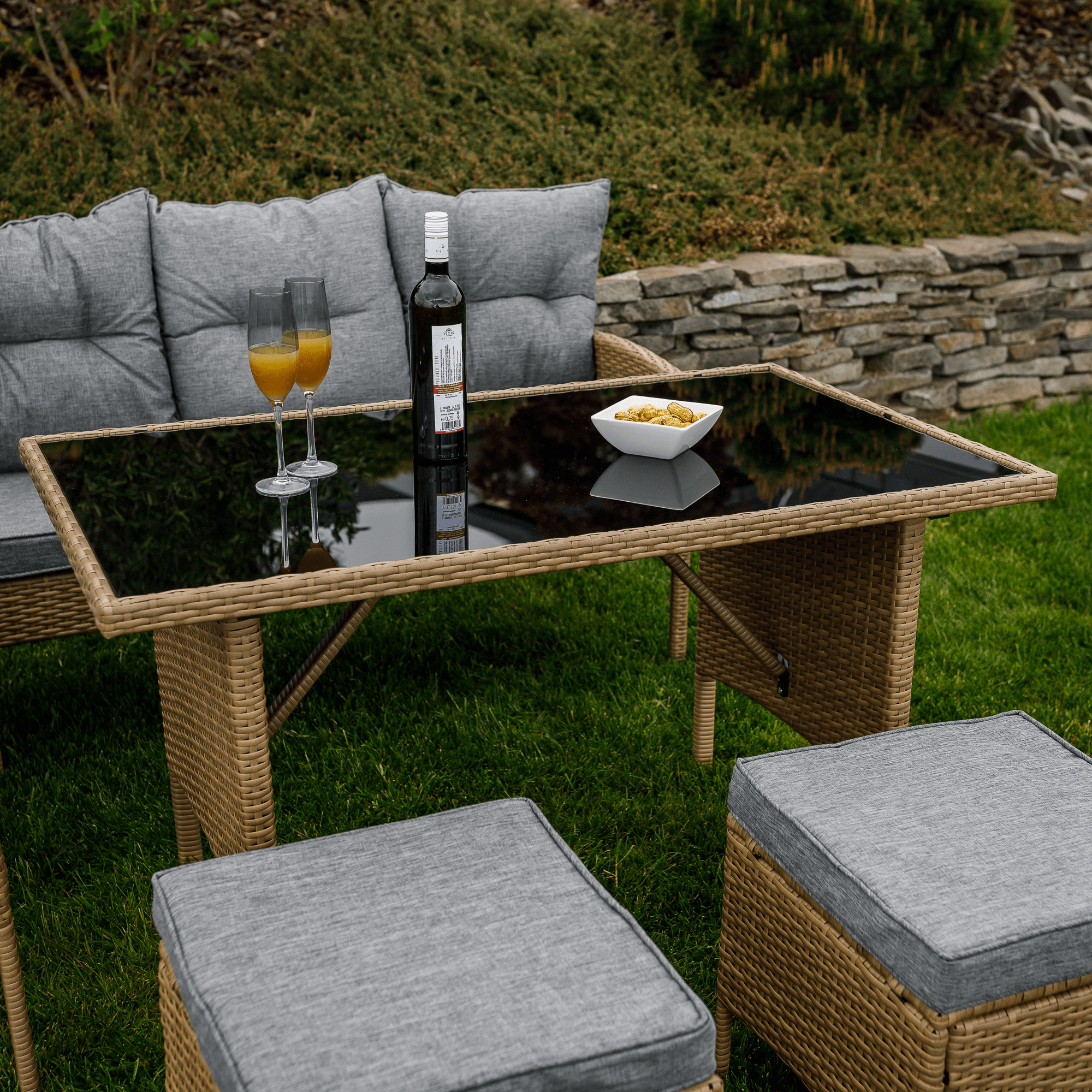 Set gradina RANDI, gri deschis