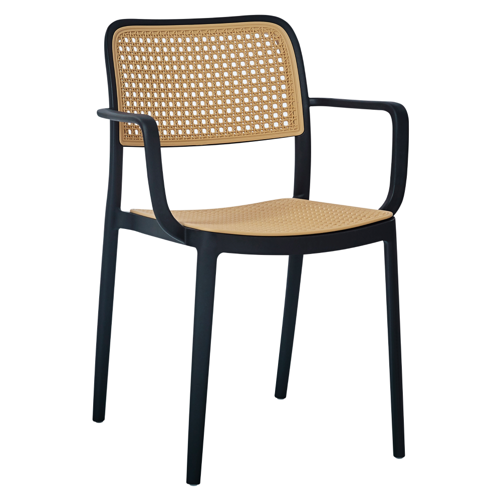 Scaun RAVID NEW TIP 2, stivuibil, negru/bej