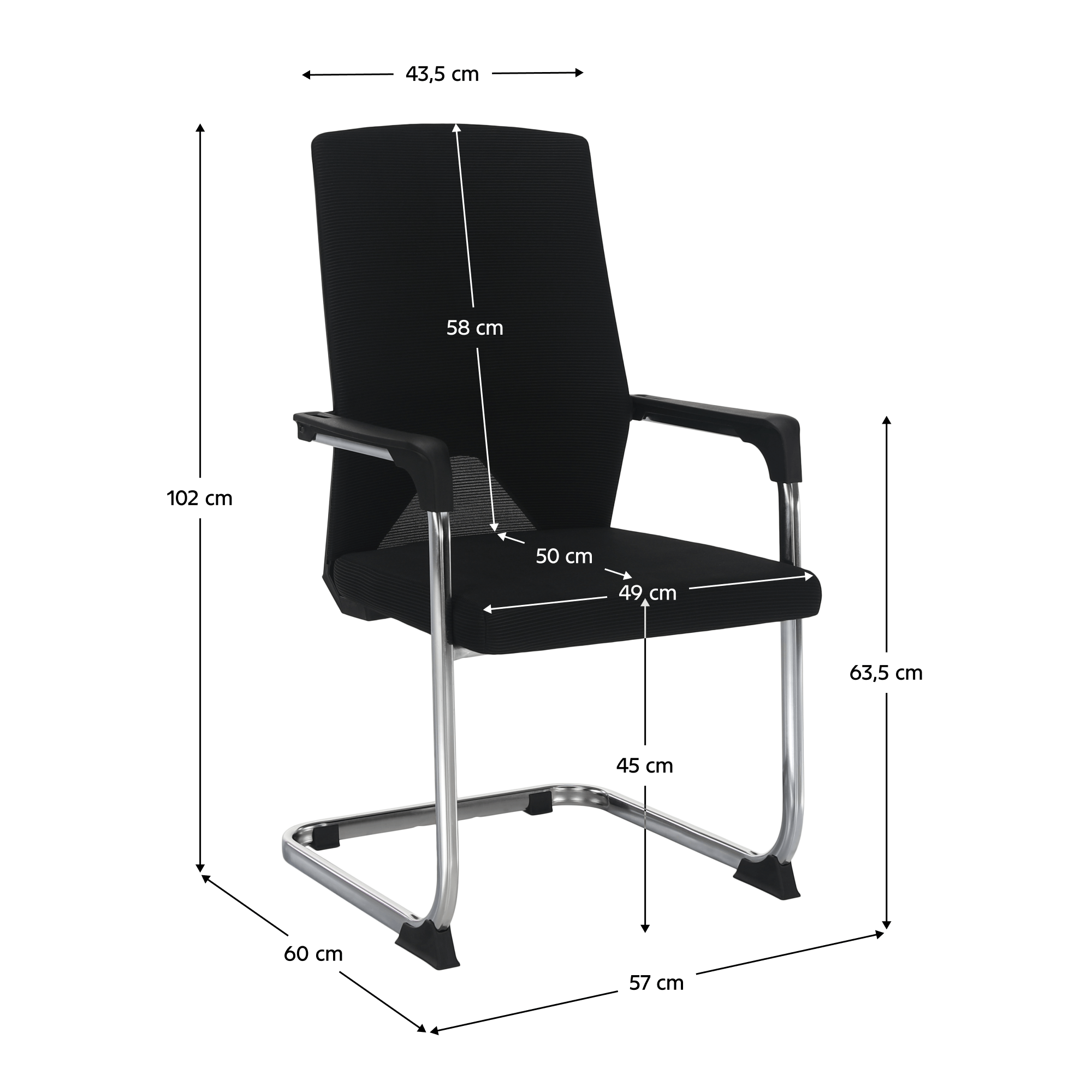 Scaun RAVIL, negru
