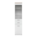 Vitrina 1D1W1S TOPTY TYP 03, alb/stejar sonoma, universal