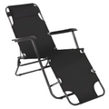 Scaun pozitionabil de gradina REGED, negru