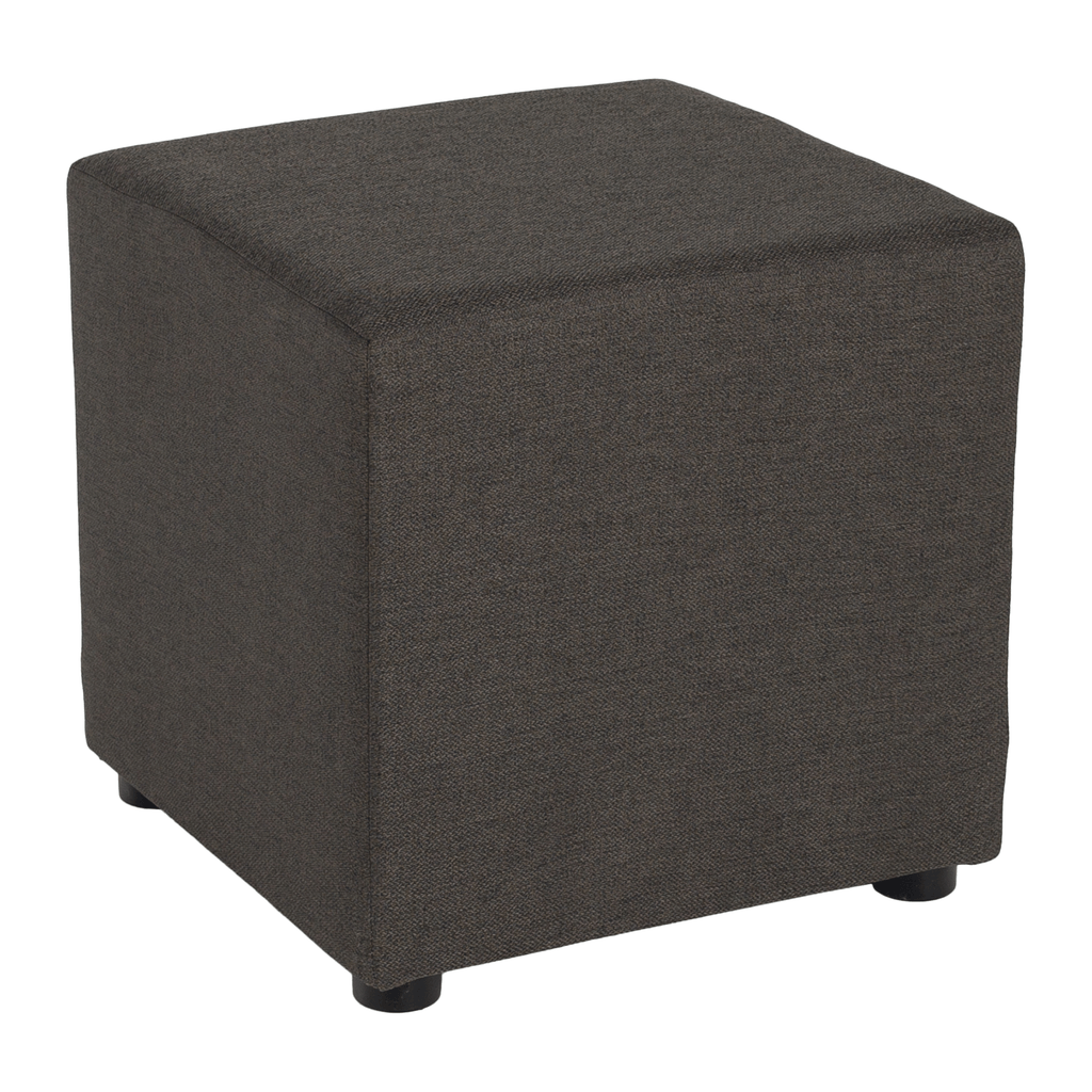 Taburet REGOR, tesatura Twist, gri-maro