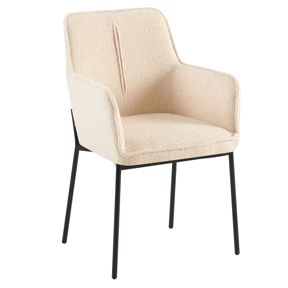 Scaun de design REMOND, bej/negru
