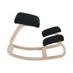Scaun genunchi, negru / natural, RENAR