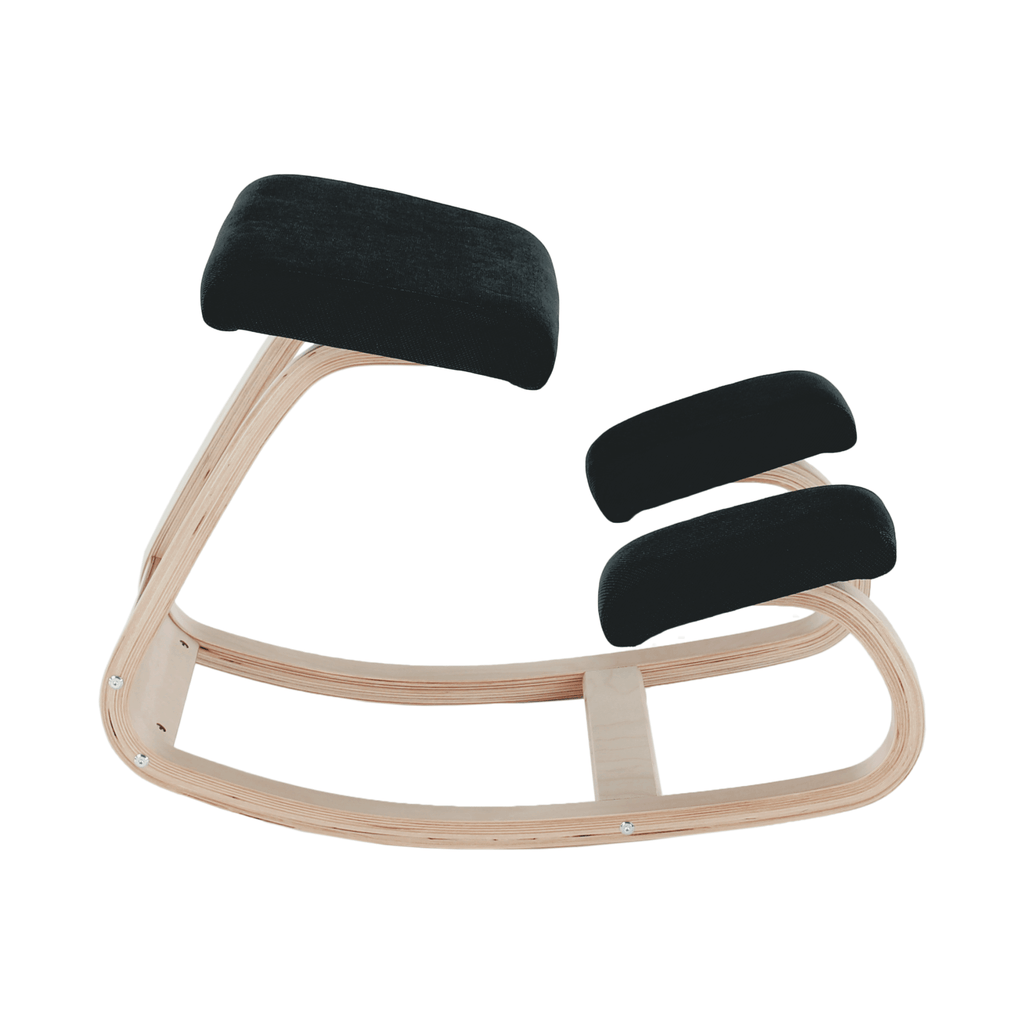 Scaun kneeling RENAR, negru / natural
