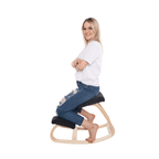 Scaun kneeling RENAR, negru / natural