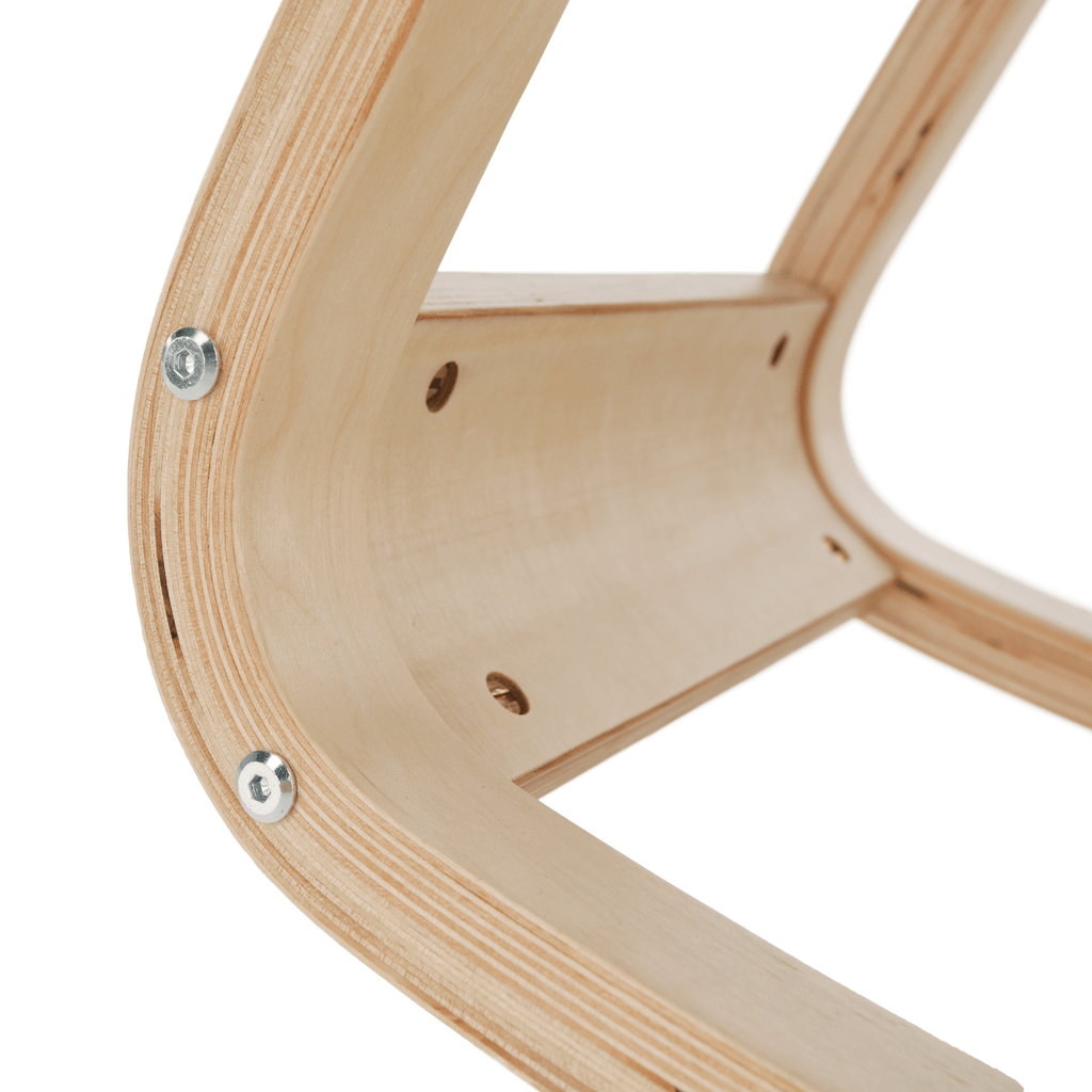 Scaun genunchi, negru / natural, RENAR