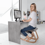 Scaun ergonomic tapitat RENAR, vedere 2