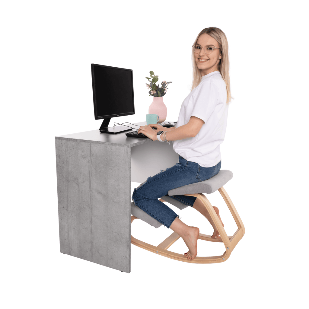 Scaun ergonomic tapitat RENAR, vedere 4
