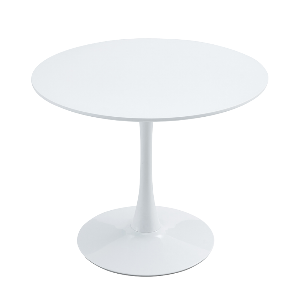 Masa dining REVENTON, alb mat