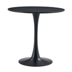 Masa de sufragerie REVENTON NEW, negru, diametru 80 cm