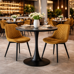 Masa dining REVENTON, negru