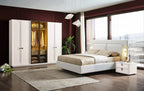 Set dormitor tapitat Mobilier cu 6 usi Rio, vedere 2