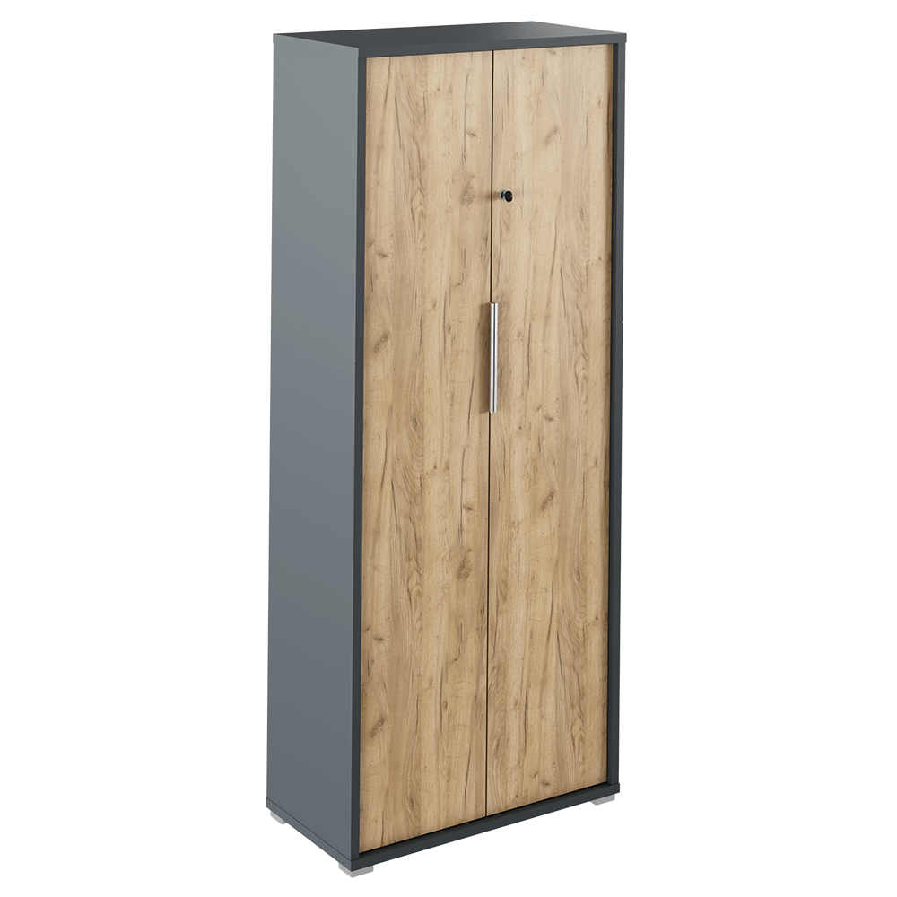 Dulap cu lacat RIOMA NEW TYP 31, grafit/stejar artizanal