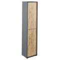 Dulap inalt cu polite RIOMA NEW TYPE 06, grafit/stejar artizanal
