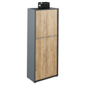 Dulap cu polite RIOMA NEW TYP 07, grafit/stejar artizanal