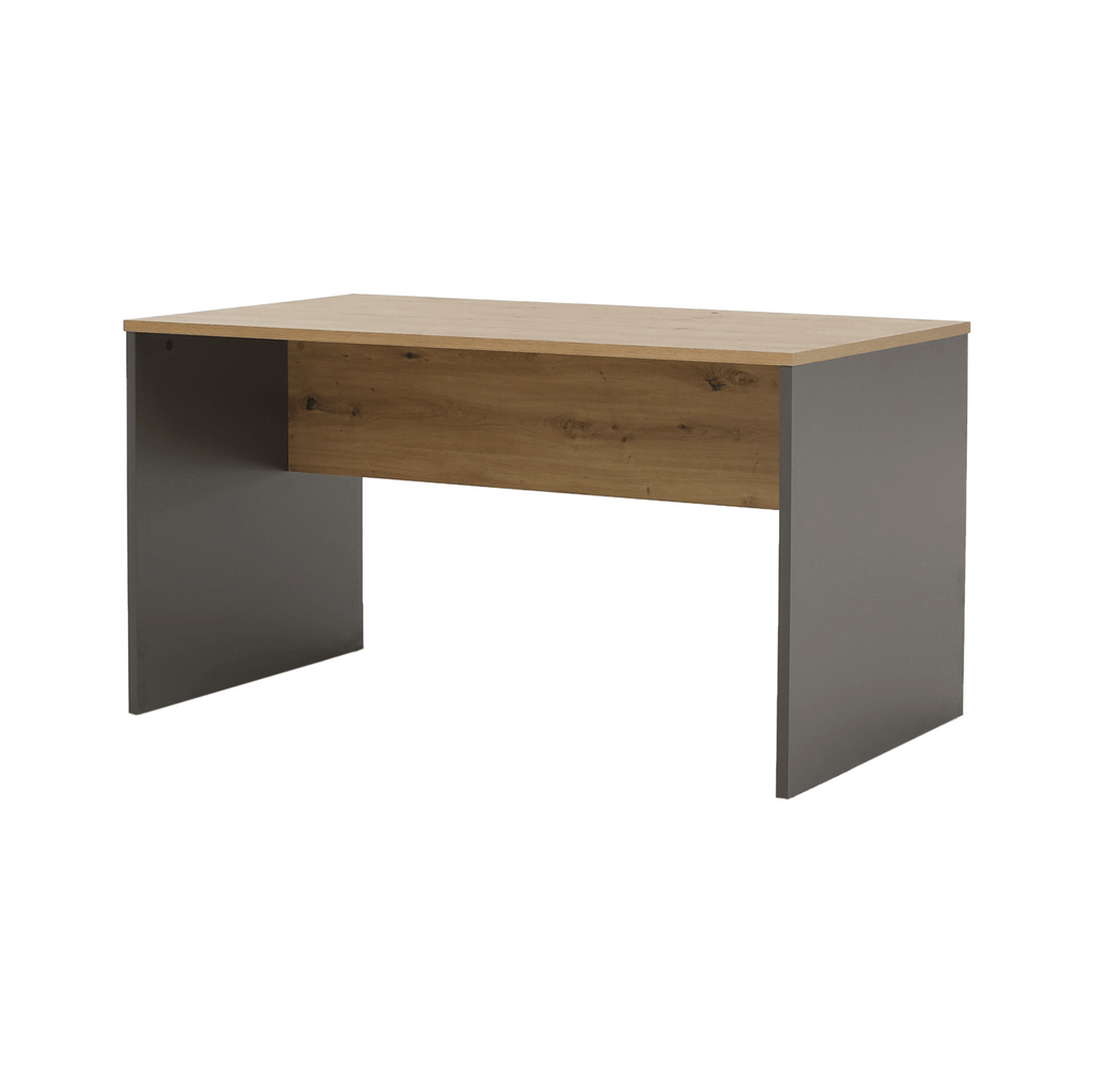 Birou PC RIOMA, grafit / stejar artisan