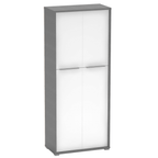Dulap cu rafturi RIOMA NEW TYP 07, grafit/alb
