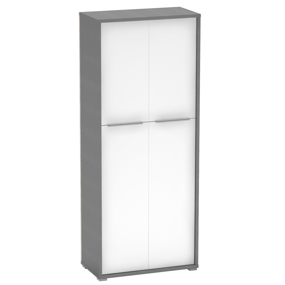 Dulap cu rafturi RIOMA NEW TYP 07, grafit/alb