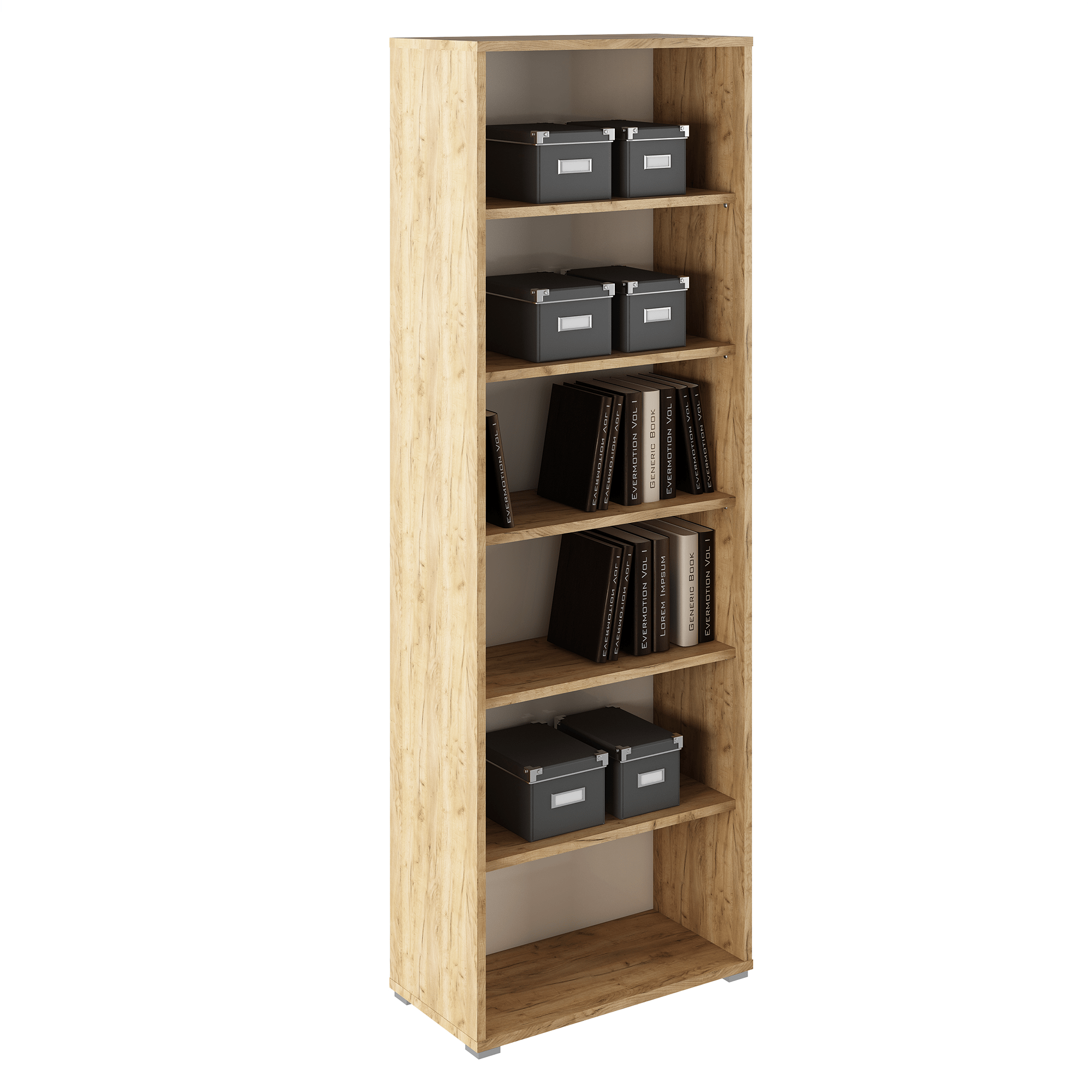Raft inalt RIOMA TYP 01, stejar artizan/alb