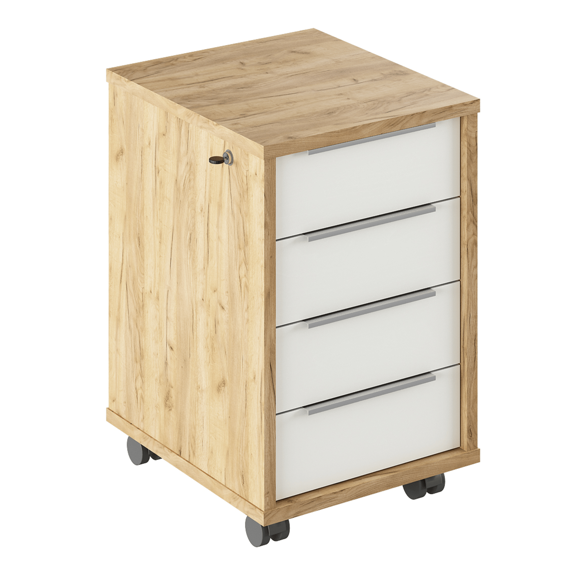 Container RIOMA, stejar artisan / alb