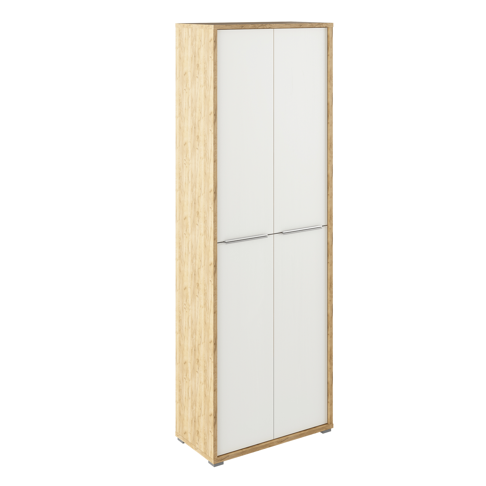 Dulap inalt cu rafturi RIOMA Tip 05, stejar artizan/alb