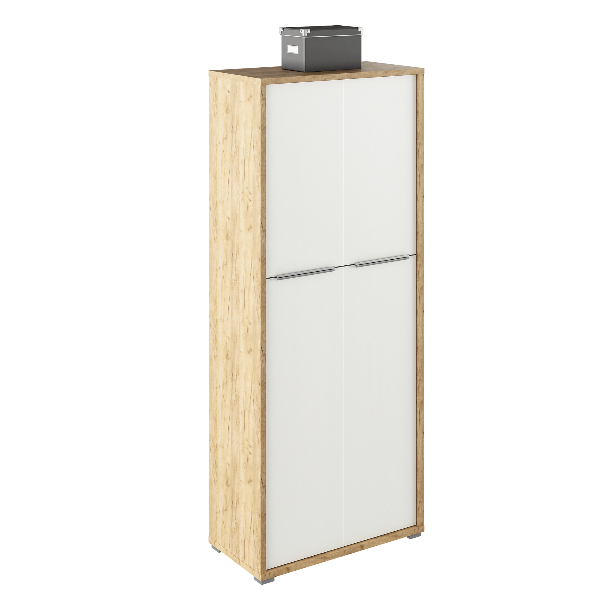 Dulap cu polite RIOMA TYP 07, stejar artizan/alb