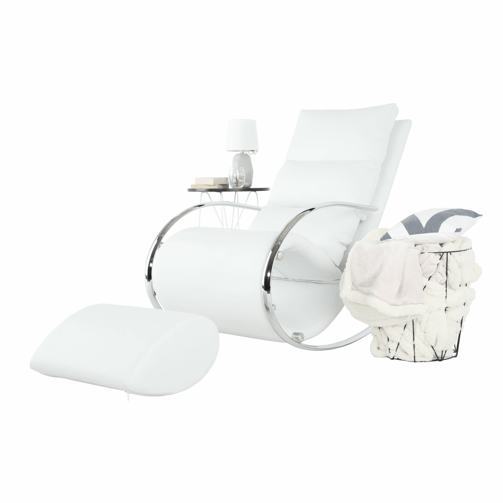 Masuta auxiliara NANCER, natural / negru