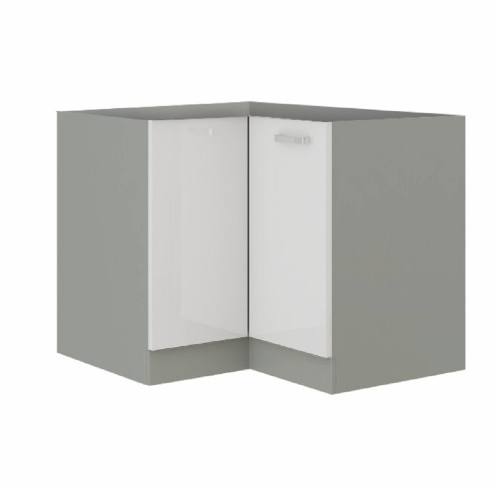 Cabinet inferior PRADO 90/90 DN BB, alb extra lucios/gri
