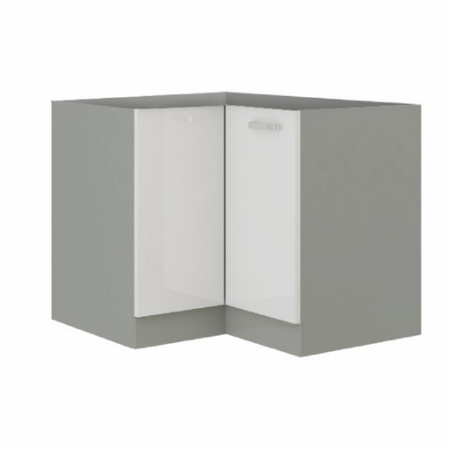 Cabinet inferior PRADO 90/90 DN BB, alb extra lucios/gri