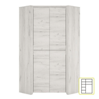 Dulap de colt typ 21 ANGEL, alb craft