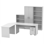 Set de birou JOHAN 2 NEW, alb