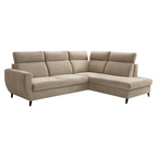 Set de canapea de colt ROTTO ROH, gri-maro Taupe, pe dreapta