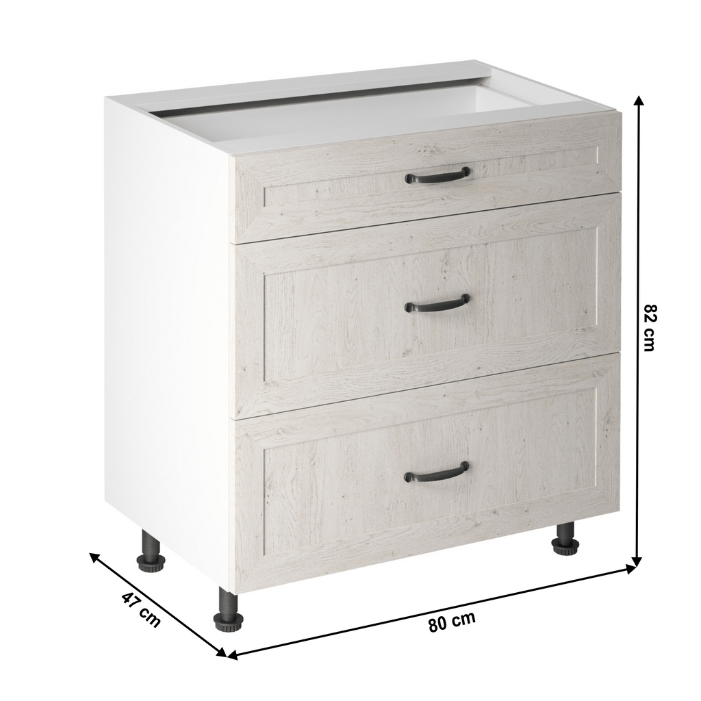 Dulap bucatarie modular ROYAL D80S3, vedere 3