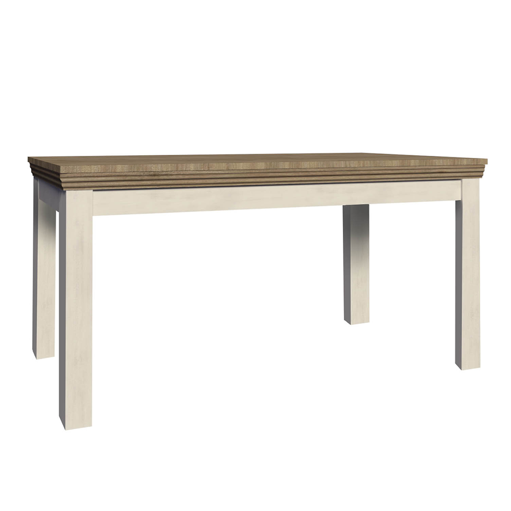 Masa extensibila pentru dining ROYAL ST, pin nordic/stejar salbatic, 160-203x90 cm