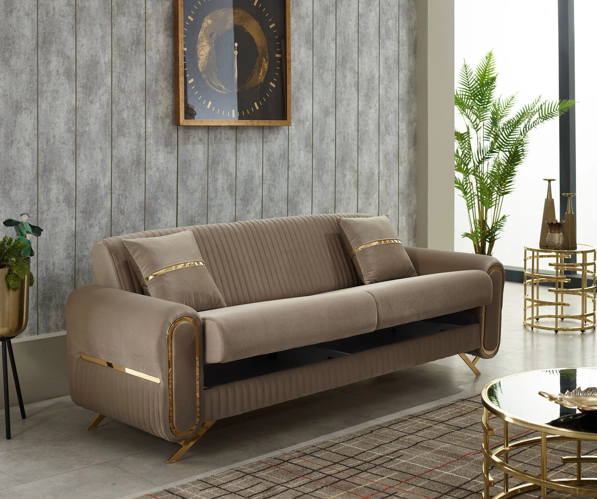 Canapea, extensibila 3 locuri cu lada Royal – Maxinova (imaginea 4)