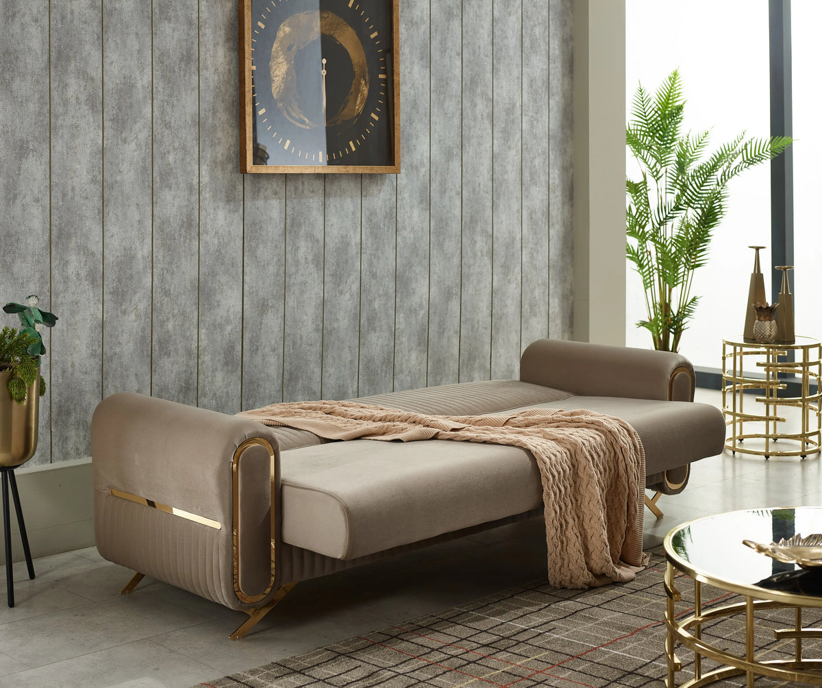 Canapea, extensibila 3 locuri cu lada Royal – Maxinova (imaginea 5)