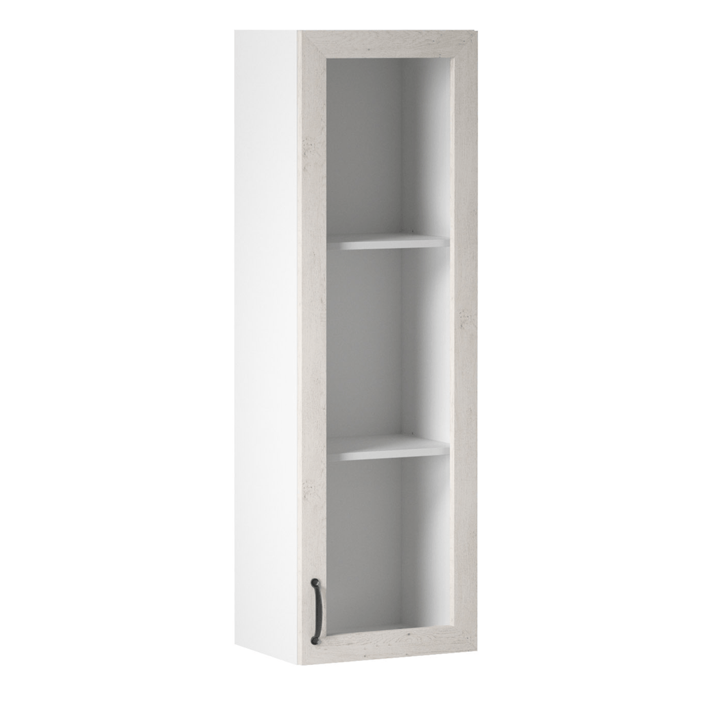 Dulap superior ROYAL W40S, alb/pin nordic, dreapta